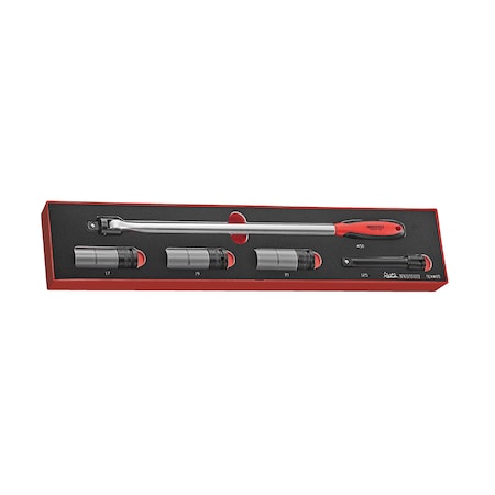 Teng Tools TEXW05 - 5 Piece Wheel Removal Tool Set in EVA Tray TEXW05
